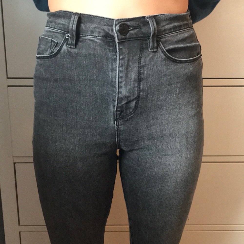 UO Gray/ Black jeans - high waisted